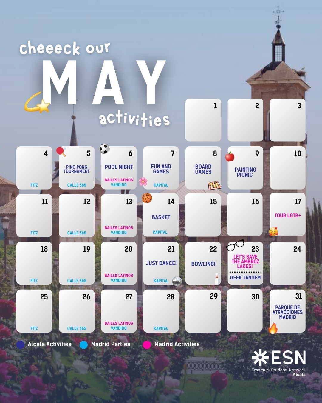 Calendario Mayo