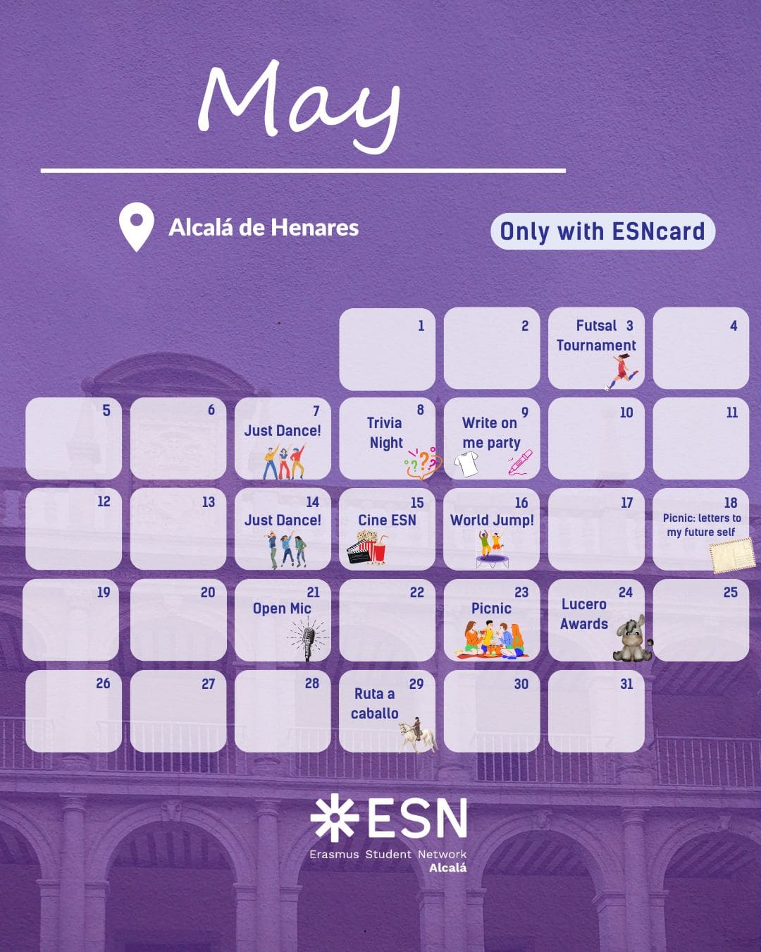 Calendario Mayo 2025